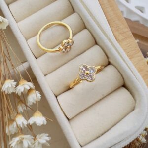 Anel Naomi - Folheado a Ouro