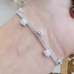 Pulseira Demétria -  Folheada a Prata