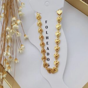 Tornozeleira Bruxelas - Folheada a Ouro