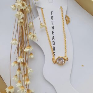 Tornozeleira Deli - Folheada a Ouro