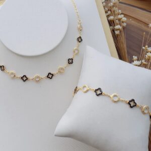 Conjunto Fortaleza - Folheado a Ouro