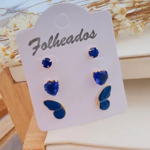 Cartela Folheada a Ouro Borboleta Royal - 209