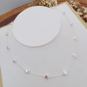 Choker Folheado a Prata Estrela - 308