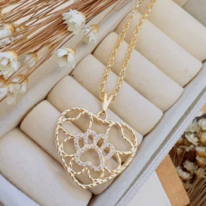 Colar Folheado a Ouro Micro Zircônia Pet - 411