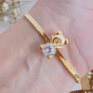 Pulseira Folheada a Ouro Ted Zircônia - 716